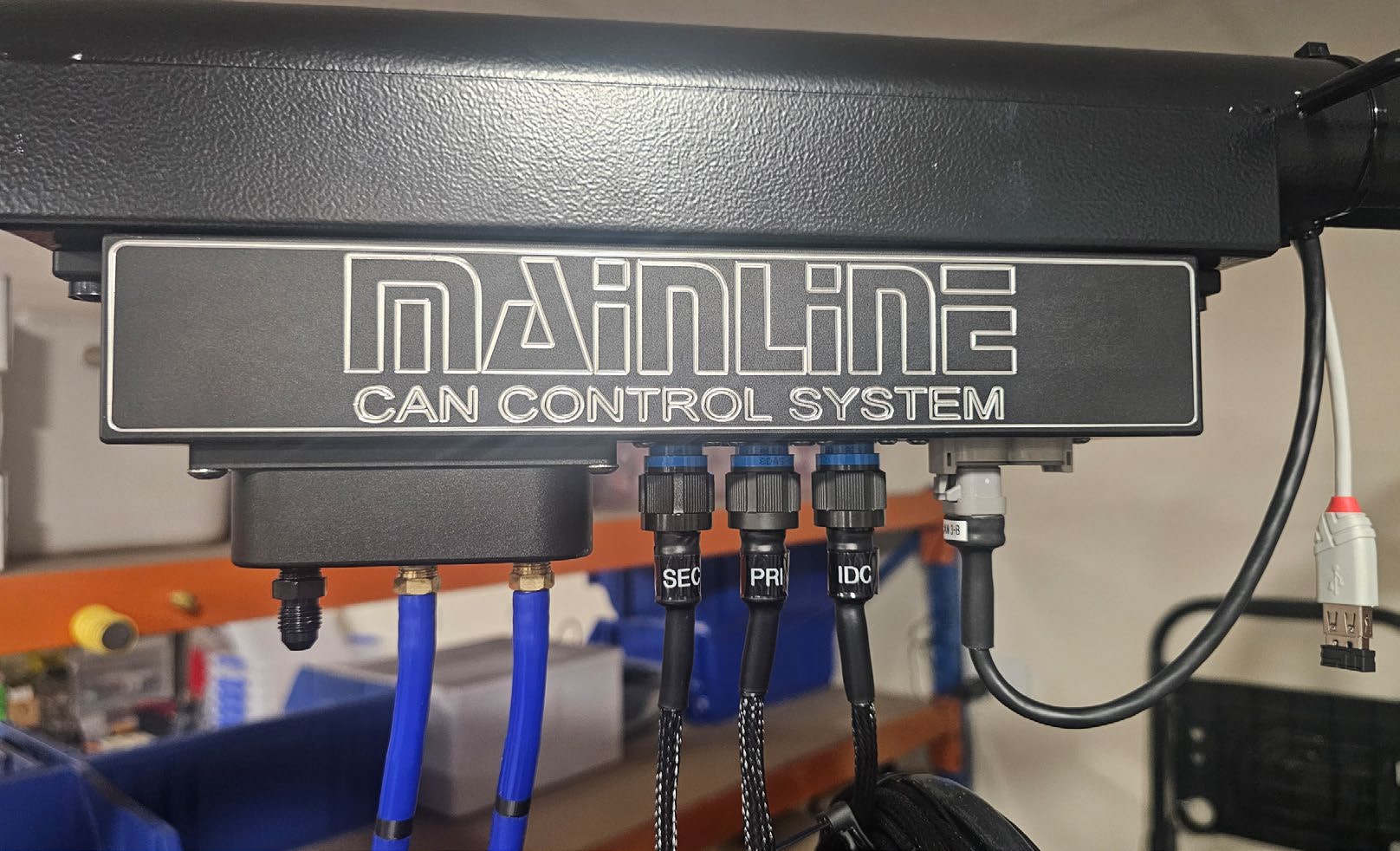 Boom arm DAQ module mounted
